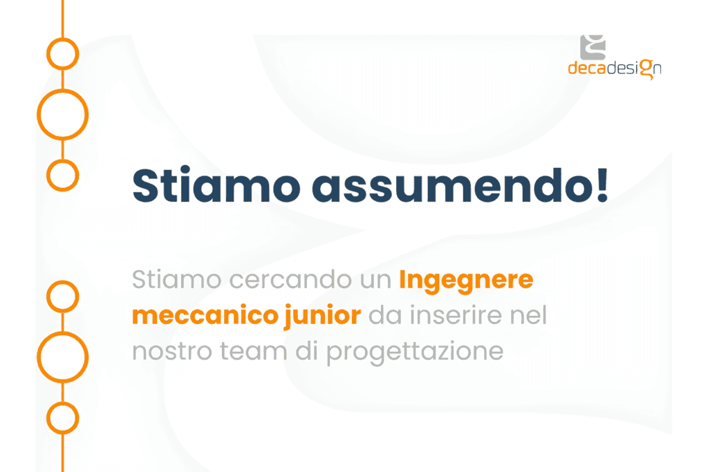 Stiamo assumendo un ingegnere meccanico junior